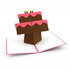 5x7 Super Pop Up Card Birthday Cake