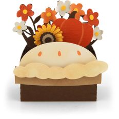 A2 Box Card Pumpkin Pie Flowers