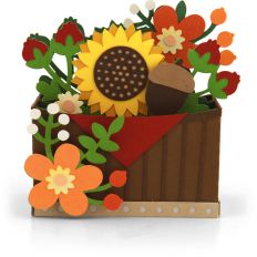 A2 Box Card Flower Barrel