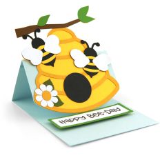 A2 Easel Card Birthday Beehive