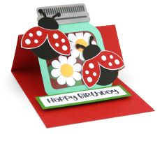A2 Easel Card Ladybug