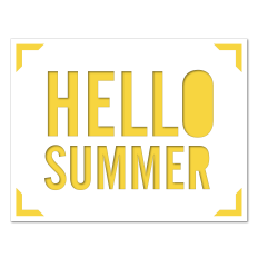 a2 insert card hello summer