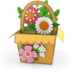 Big Box Card Basket Flowers