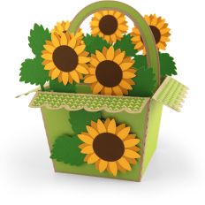 Big Box Card Basket Sunflowers