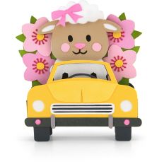 Box Card Easter Sheep Car
