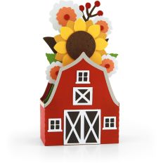 Box Card Fall Barn