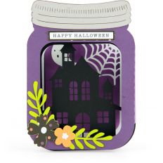  Box Card Haunted House Jar
