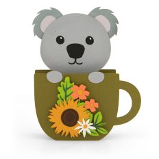 Box Card Teacup Fall Koala