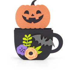 Box Card Teacup Halloween Pumpkin