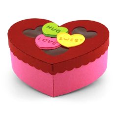 Heart Shaped Box With Conversation Hearts