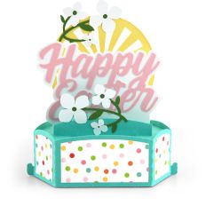 Hexagon Pop Up Card Happy Easter