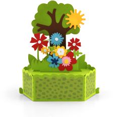 Hexagon Pop Up Card Summer Flower