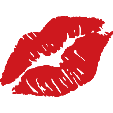 Lipstick kiss