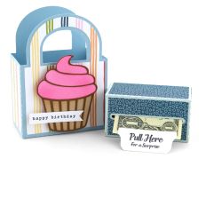 Money Roll Gift Bag Birthday Cupcake