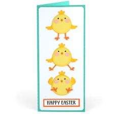 Slimline Vertical Easter Chick Card