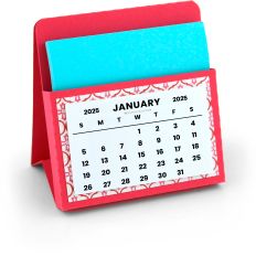 Sticky Note Calendar 2025