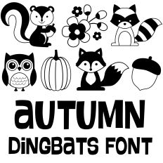 autumn dingbat font