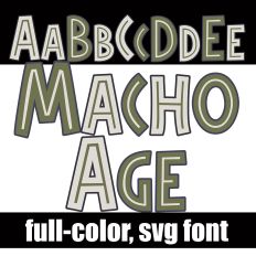 Macho Age Color Font