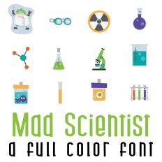 Mad Scientist Full Color Font