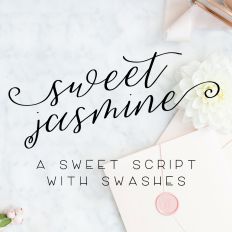 Sweet Jasmine Cursive Font with Swashes
