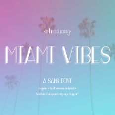 Miami Vibes Sans Font - Regular and Bold