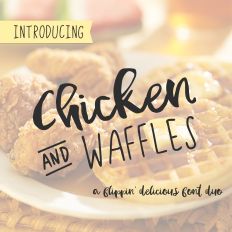 Chicken and Waffles Font Duo