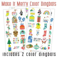 Make It Merry Full Color Font Bundle