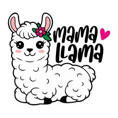 Mama Llama SVG Quote
