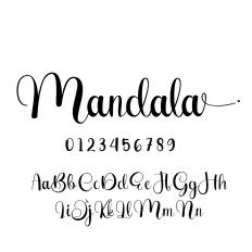 Mandala Handwritten Font