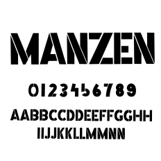 Manzen Font
