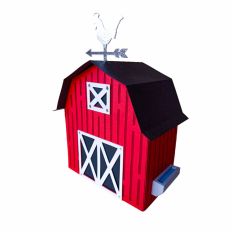 3d Barn Papercraft