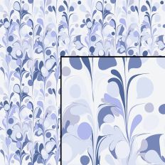 Liquid Ink Marble Drops Blue Seamless Pattern