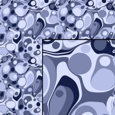 Blue Liquid Ink Marbled Seamless Pattern