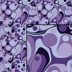 Marble Fluid Ink Purple Seamless Pattern