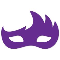 Feather Edge Eye Mask for Mardi Gras, Theater, Costumes