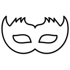 Outline Eye Mask for Mardi Gras, Theater, Costumes