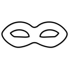Mardi Gras Mask Outline