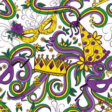 Mardi Gras pattern