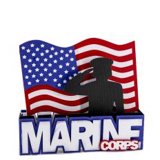 Marine Corps Female Box Card SVG