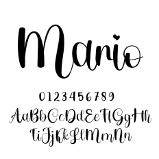 Mario Script Font