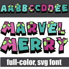 Marvel Merry More Color Font