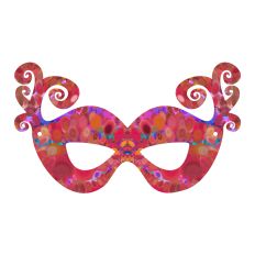 Mardi Gras Festive Mask Party Favor Print and Cut 