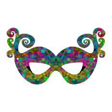 Mardi Gras Festive Mask Party Favor Print and Cut
