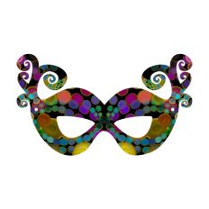 Mardi Gras Festive Mask Party Favor Print and Cut 