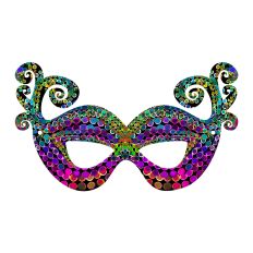 Mardi Gras Festive Mask Party Favor Print and Cut 