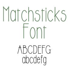 Matchsticks Font