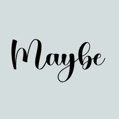 Maybe Handwritten Font