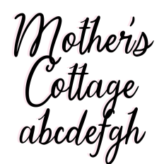 BFC Mother's Cottage Vintage Script Cursive Font