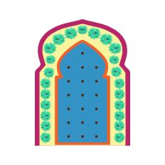 Layered Moroccan door