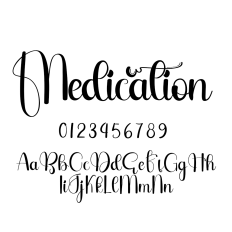 Medication Font